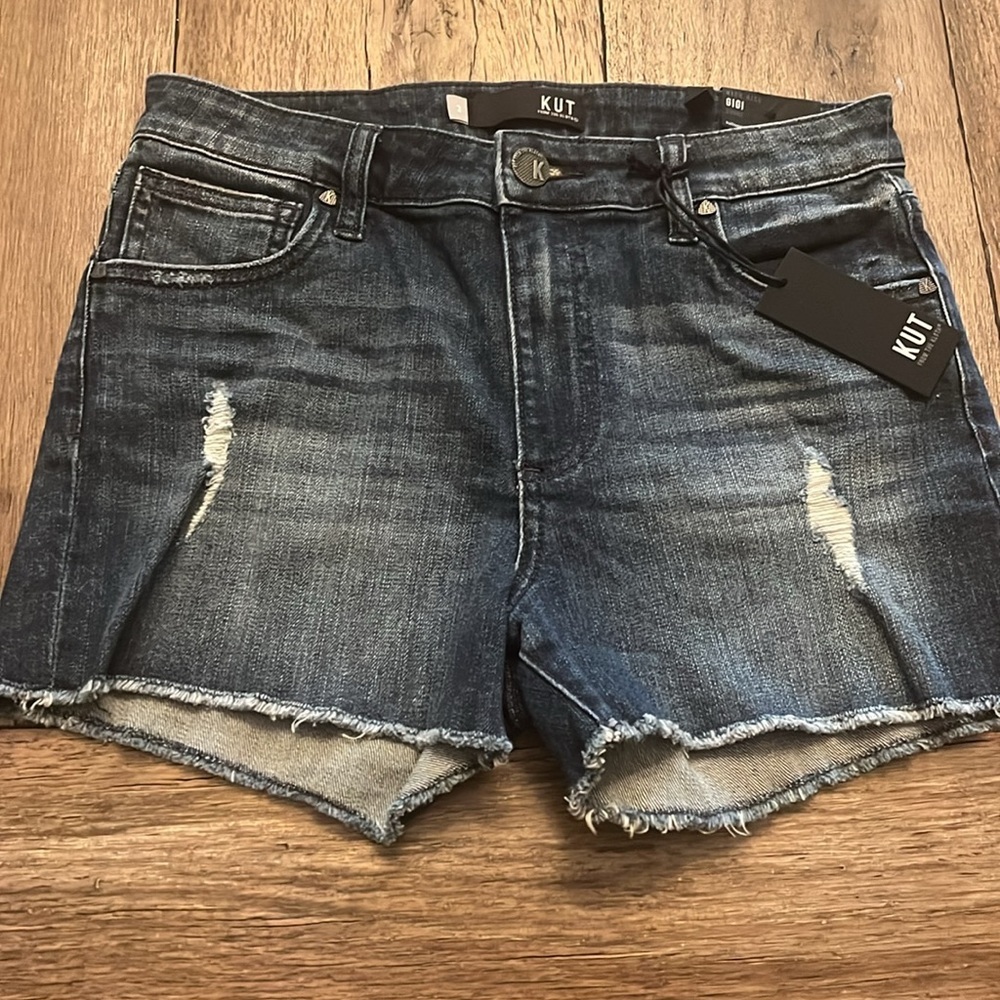 KUT From The Kloth Gigi High Rise Jean Short Size 2 NWT